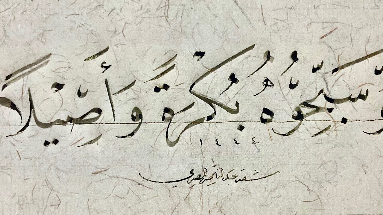 خط النسخ |مشق عبد الناصر المصري |