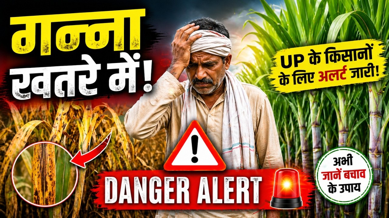 गन्ने की फसल खतरे में! यूपी के किसानों के लिए चेतावनी! अभी जान लें ये जरूरी बात