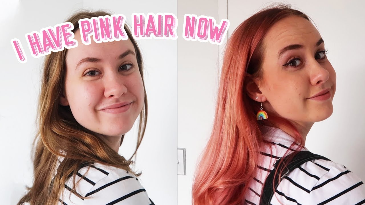 i have pink hair now - YouTube