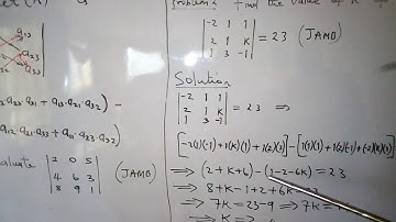 Diagonal Method of obtaining the Determinant of a 3x3 Matrix