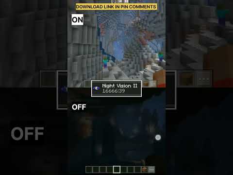 MINECRAFT NIGHT VISION TEXTURE PACK MOBILE 1.19 || MINECRAFT NIGHT VISION SHADER MCPE #minecraft