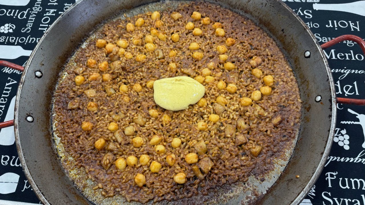 Arròs de sípia i cigrons