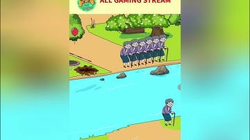 Weird Things Brain Puzzle Level 16 ( help the old lady cross the river ) Gameplay