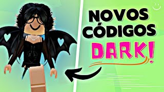 ROBLOX- NOVOS CÓDIGOS DE ROUPAS/ACESSÓRIOS E CABELOS ESTILO DARK NO  BROOKHAVEN 