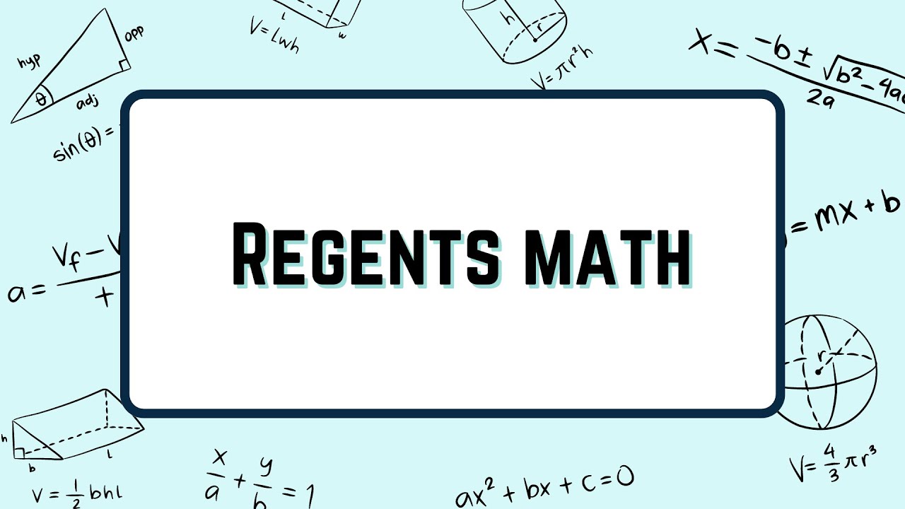Regents Math Regents Math buổi 2 (Geometry) - YouTube