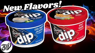 Doritos Dips New Flavors Spicy Nacho &amp; Cool Ranch Jalapeno || Taste Test Tuesday