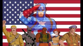 GI Joe Intros with Captain America's Theme