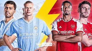 The KEY battles between Man City \& Arsenal players 🔑 | Race for the Title