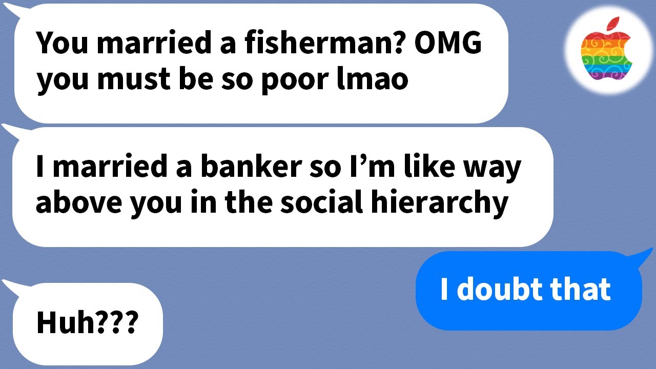 【Apple】 She thinks that we are poor because my husband is a fisherman but...