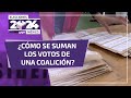 ¿Cómo se suman los votos de una coalición en México?