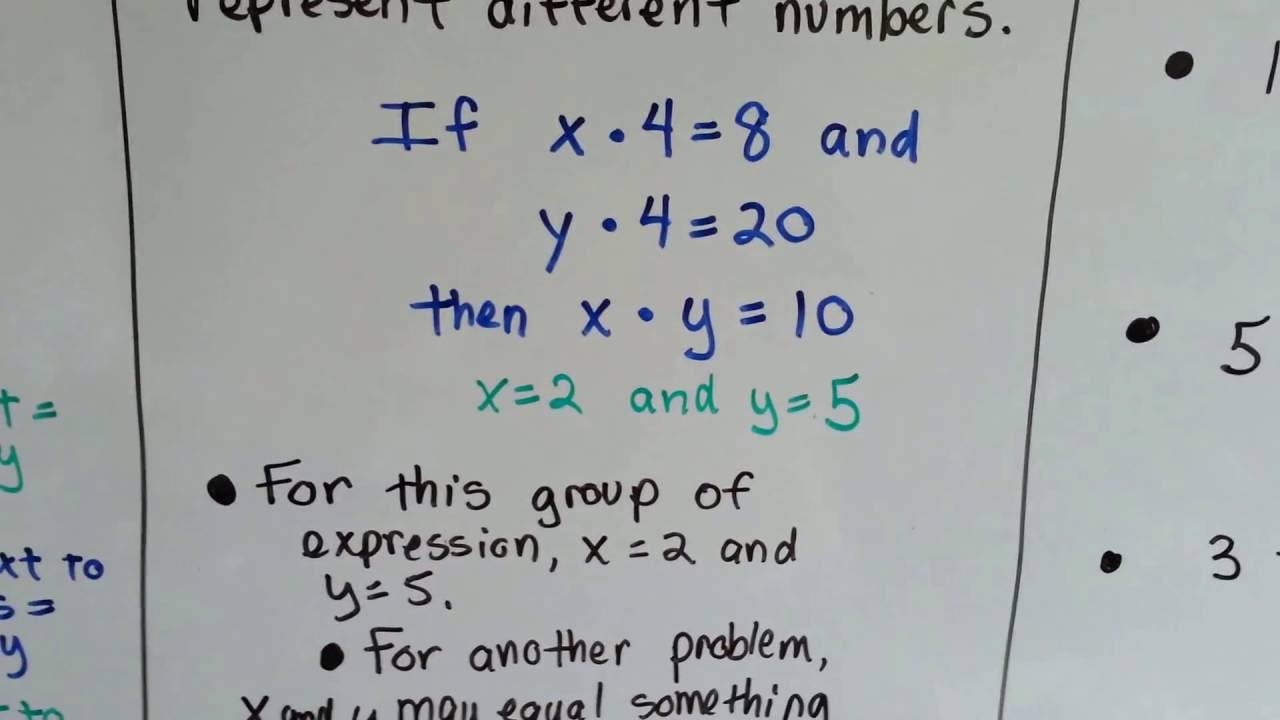 Grade 25 Math #25.25, How to write an algebraic expression