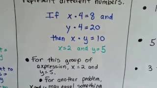 Learn how to write algebraic expressions, what they are, variables
there are different ways a multiplication term, choose var...