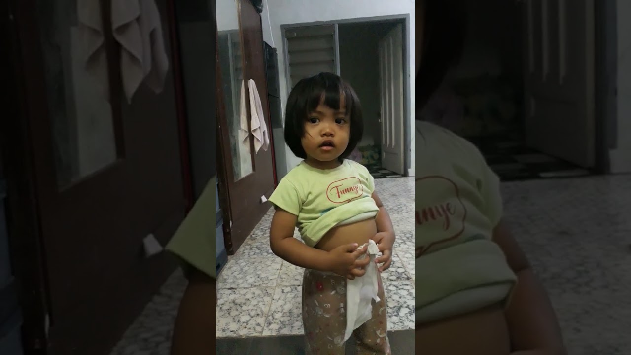 perut gendut dikiranya ada bayinya#vlognenden&haifat&anak lucu