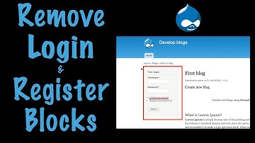 Drupal hide Register user and login block from anonymous user by MS