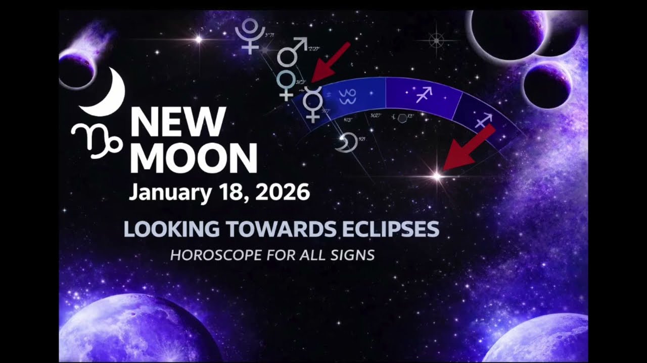 New Moon January 18, 2026 - Preparing for Eclipses | Astrology Horoscope for All Signs