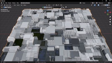 how to create scifi scene in blender #tutorial