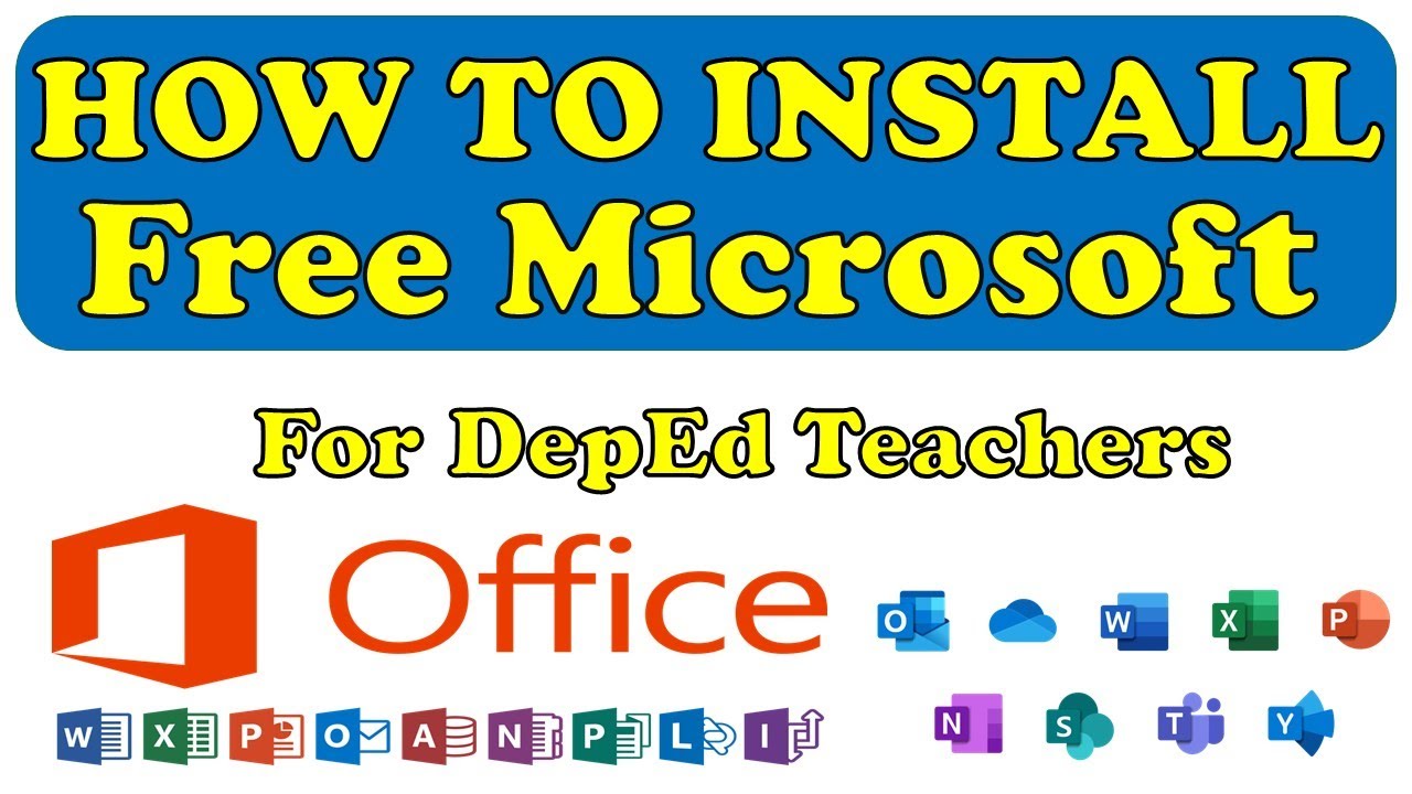 Deped Windows How to Install Microsoft 365 | DepEd Employees | Quick and Easy | Step ...