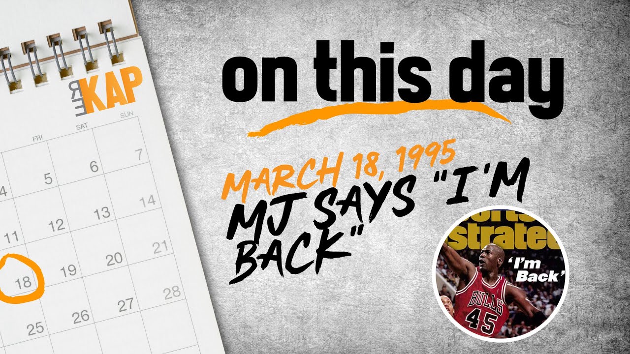 REKAP: 📆 On This Day - March 18, 1995 - Michael Jordan announces his ...