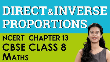 Direct And Inverse Proportions  CBSE Class 8