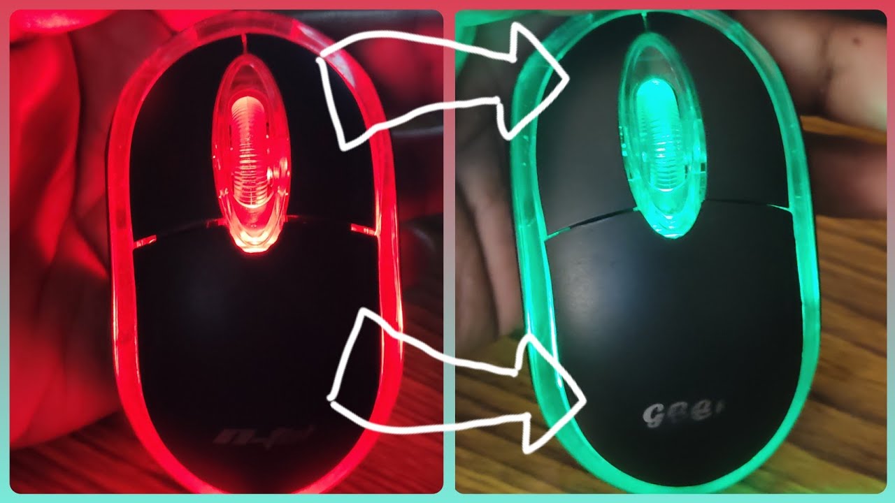 Red Color Change Mouse Change mouse light to different colour will it work? - YouTube