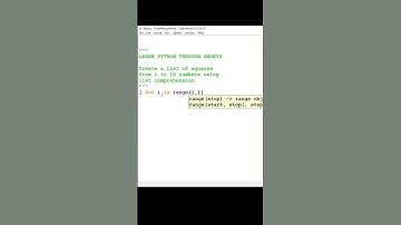 List comprehension in python #shorts #pythonshorts #pythonlistcomprehension #pythonlists