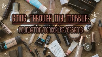 DECLUTTERING MY MAKEUP COLLECTION! | FOUNDATIONS/CONCEALERS/CREAM PRODUCT | Erin Reginato
