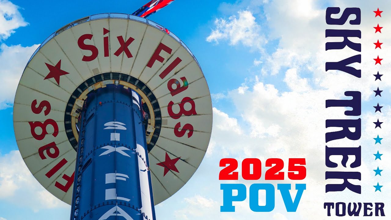Sky Trek Tower 2025 POV | Six Flags Great America
