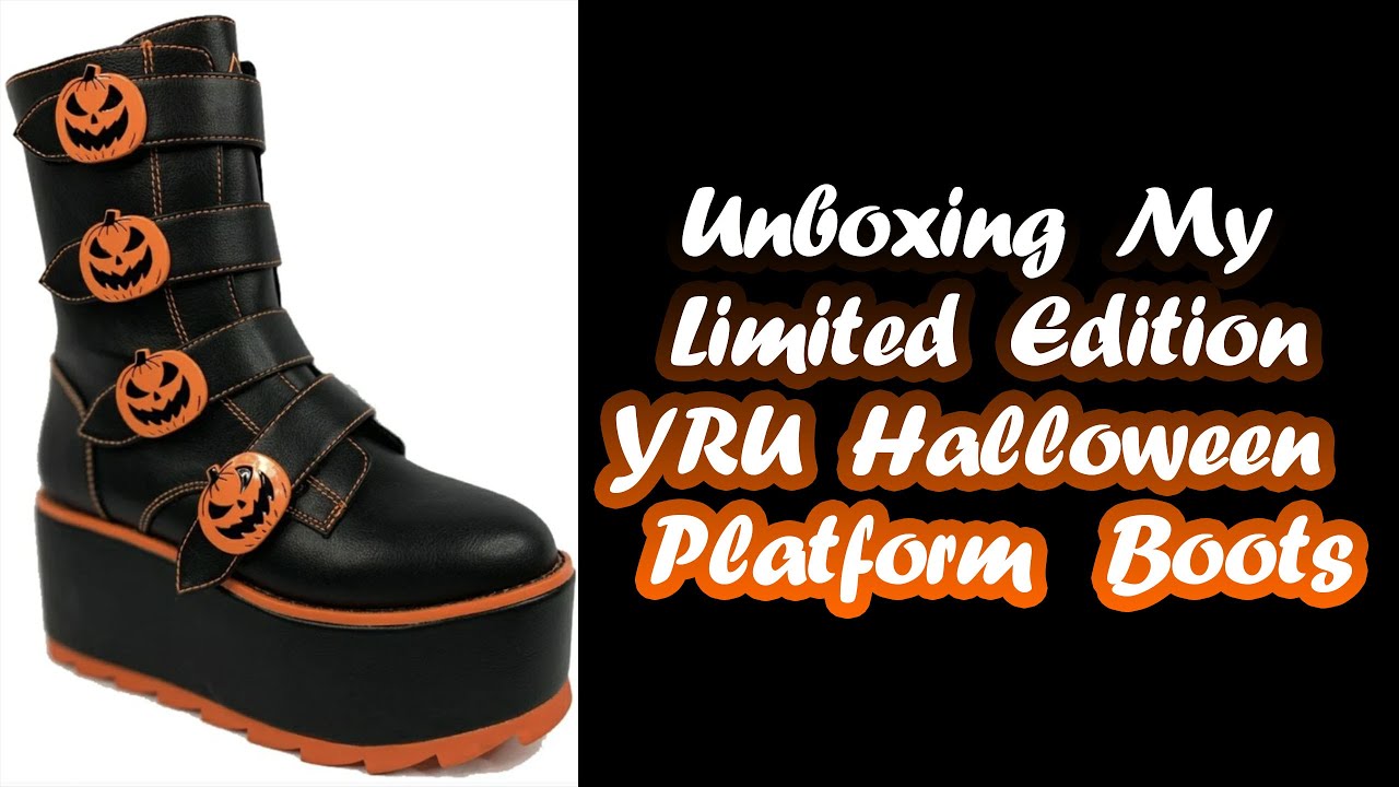 YRU Halloween Platform Boots 