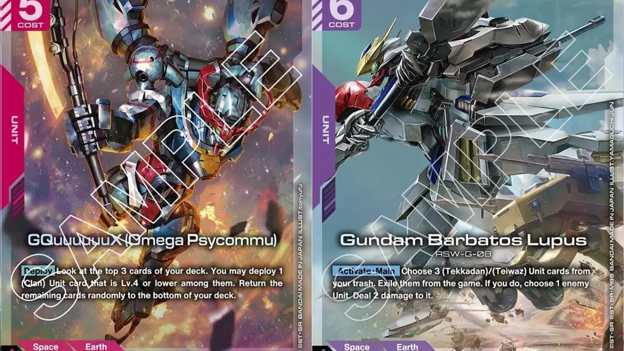 R/G Clan vs. P/W Barbatos Rush | Gundam Card Game Locals Gameplay