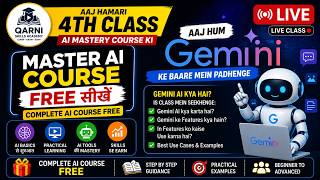 AI Master Course  Class 4 Gemini AI Full Tutorial in Urdu/Hindi  Free AI Training 2026  Live Lecture