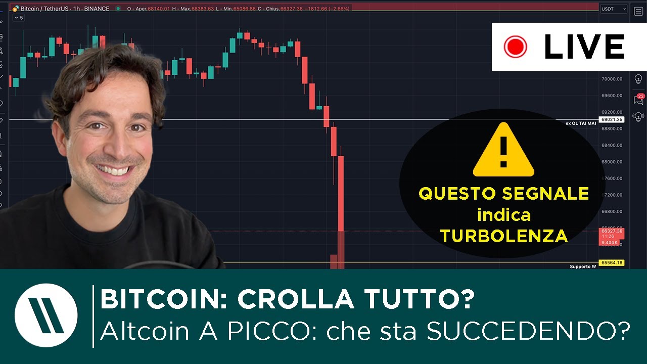 BITCOIN: CROLLA TUTTO (altcoin A PICCO), COSA STA SUCCEDENDO? | CI ASPETTANO GIORNI TURBOLENTI!