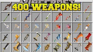 Minecraft: 400+ NEW WEAPONS!!! (BIGGEST WEAPON MOD IN MINECRAFT!) Mod Showcase Minecraft: 400+ NEW WEAPONS!!! (BIGGEST WEAPON MOD IN MINECRAFT!) Mod Showcase