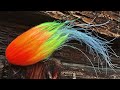 Pike fly tying  fluo disco
