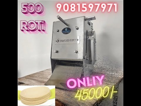 Small chapati machien , half coocked chapati machine , ruti machine ...