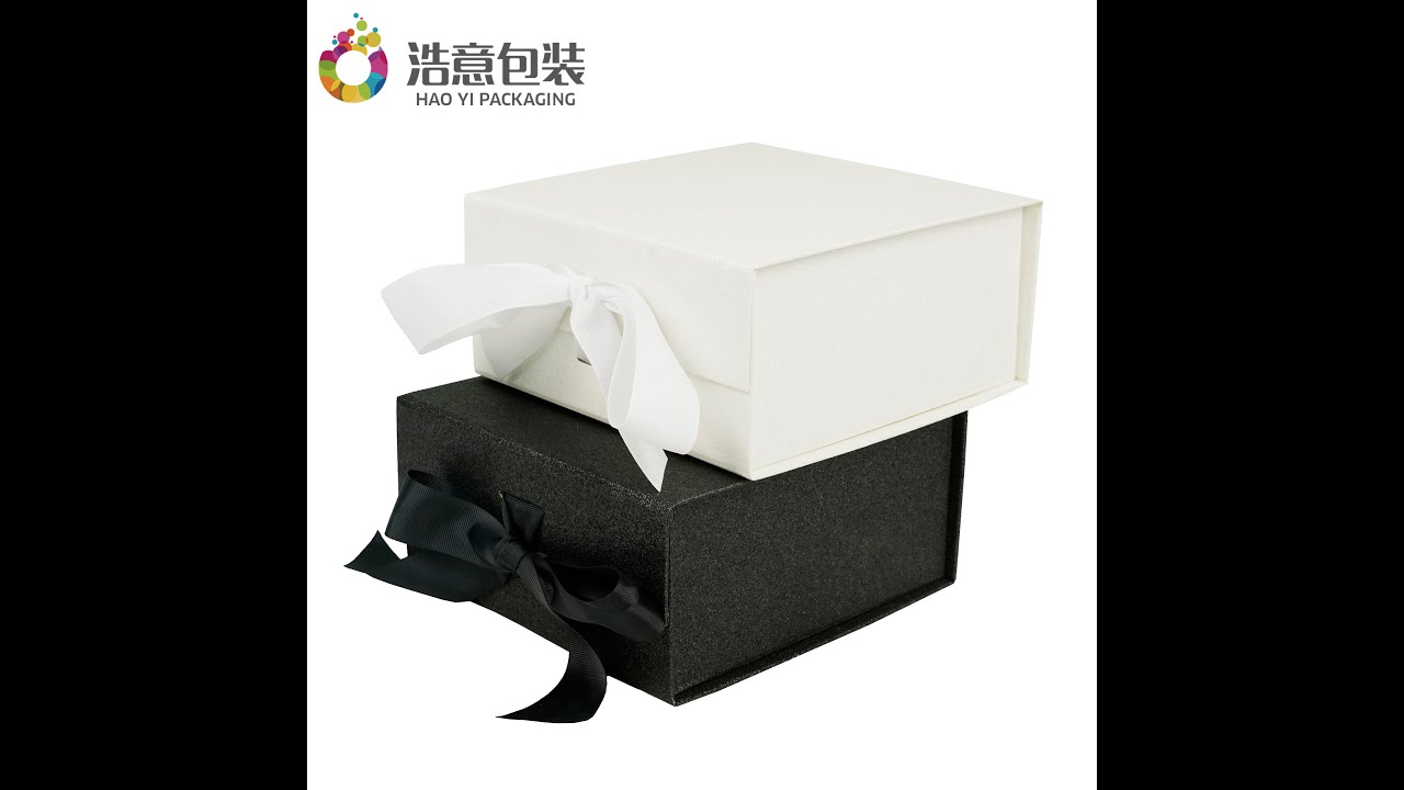Custom Foldable Cardboard Jewelry Magnetic Paper Box for Watch Wedding Gift Packaging with Ribbon