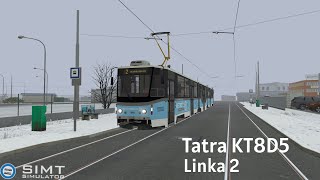 Simt | Linka 2 (Střelná hora - Hl. nádraží) | Tatra KT8D5
