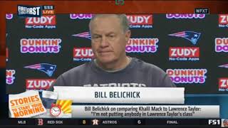 Bill Belichick on comparing anyone to Lawrence Taylor