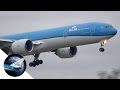 *New livery* KLM Boeing 777-306(ER) Landing at Schiphol Amsterdam Airport