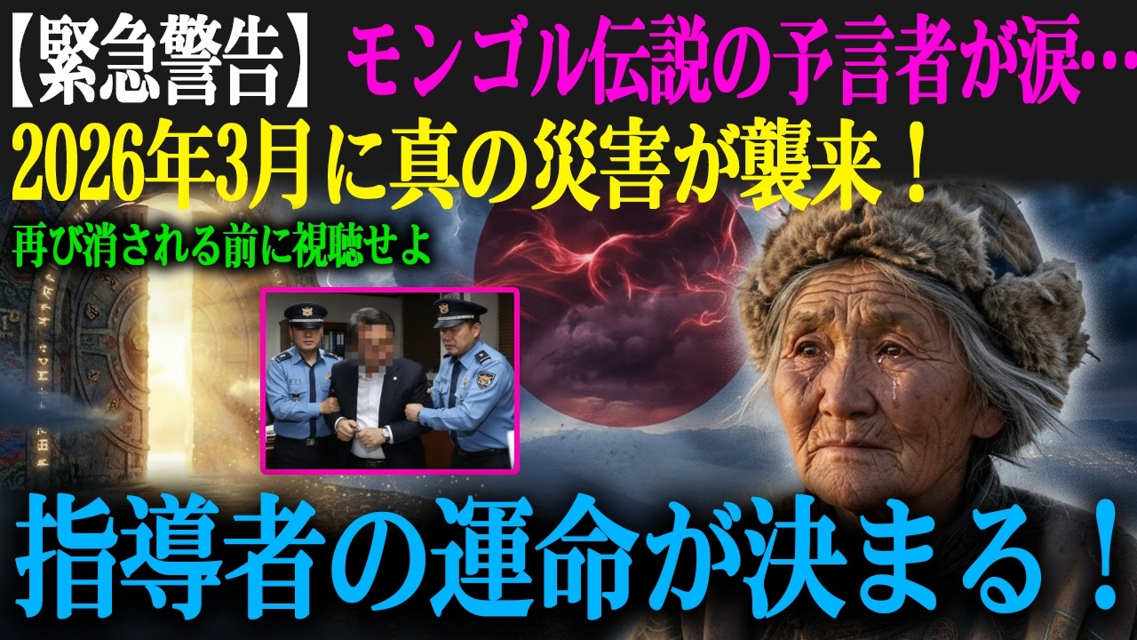 モンゴルの伝説的な予言者が2026年日本の「この姿」を見てとめどなく涙を流した理由