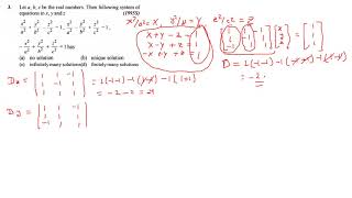IIT JEE 1995 determinant question