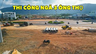 Bắt Đầu Thi Công Ngã 3 Ông Thọ Làm Lại Đường Tạm Qua Đập Phú Xuân