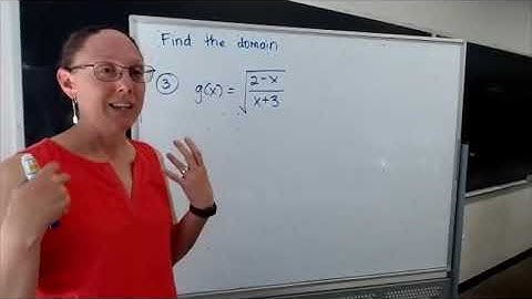 Domain examples with square roots and rational functions