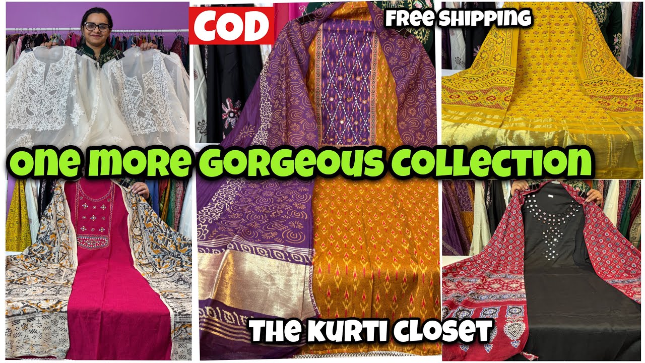 Ikkat, Mirror Work, Kalamkari, Ajrakh Suits in Handloom Cotton & Organza | Shwetadhiraj