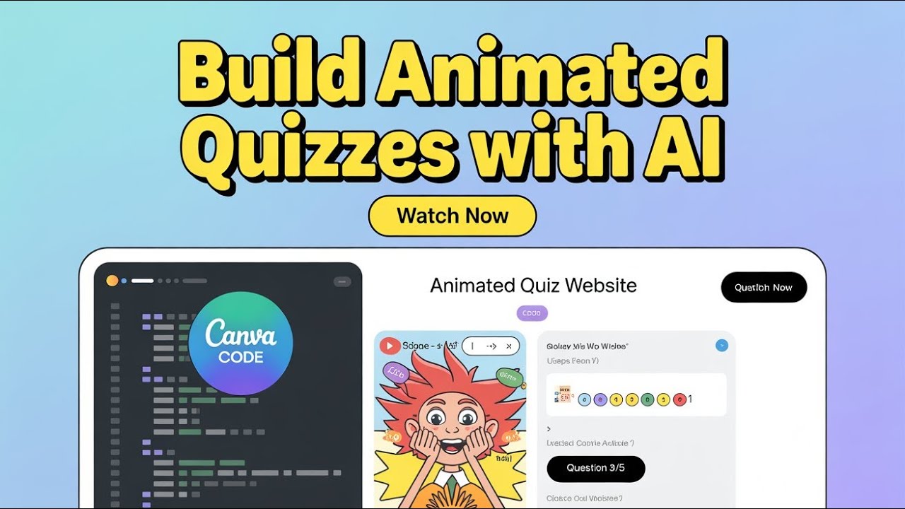 Canva Code Ai build Animated Quiz Website #canva #ai - YouTube