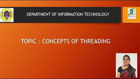 CONCEPT OF THREADS  | OBJECT ORIENTED PROGRAMMING | SNS INSTITUTIONS
