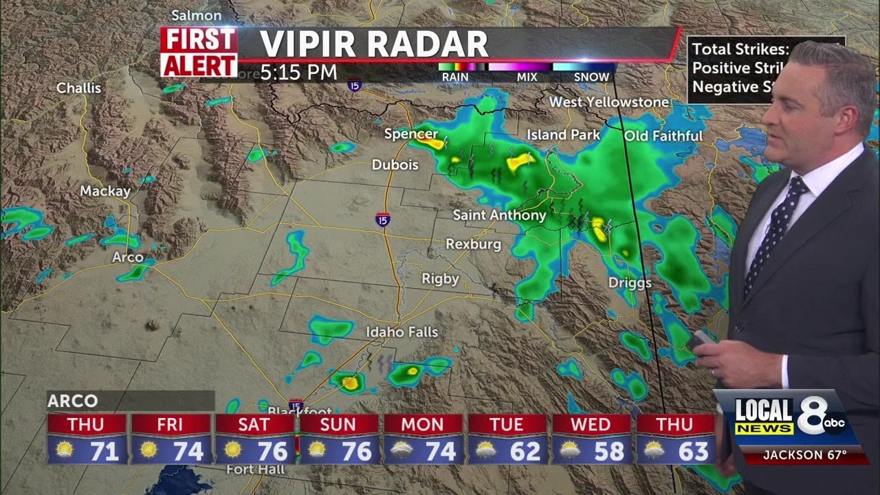 Clearing skies with slightly cooler temperatures for Thursday - YouTube