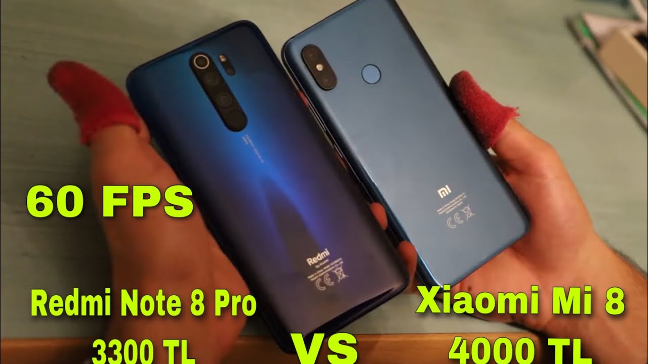 Redmi Note 8 Pro vs Xiaomi Mi 8 Pubg Mobile Performans Test - YouTube