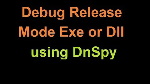 Debug release mode exe or dll in Production using dnspy | DotNet