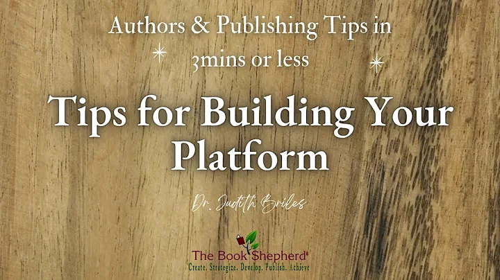 Tips for Building Your Platform