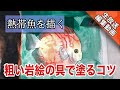 【LIVE編集動画】日本画 粗い岩絵の具で鮮やかな熱帯魚を描く/描き方 つらら庵 膠彩畫